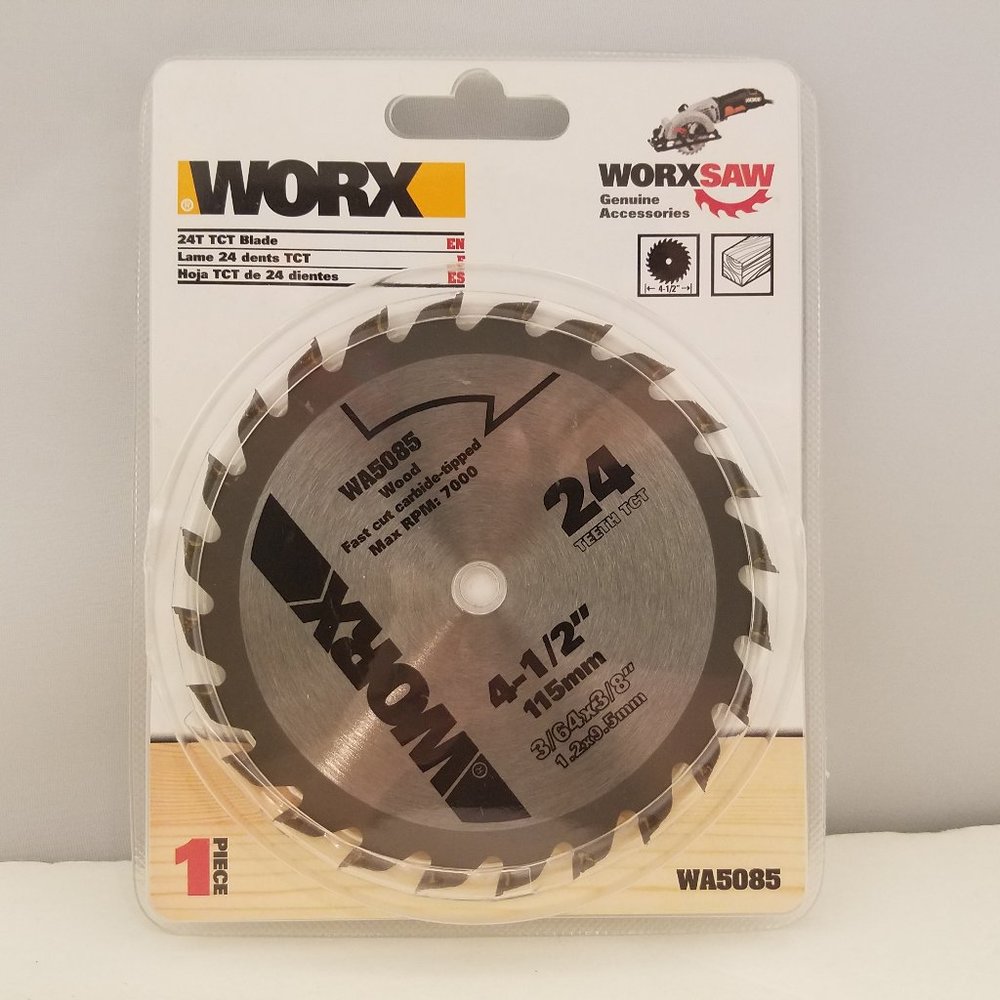 WORX 24T TCT Saw Blade 4-1/2" ( 115mm ) for WORXSAW WA5085 🆕